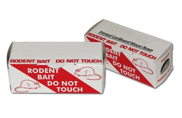 Cardboard Mouse Bait Boxes for Mouse Poison Control Monitoring - Owl Pest Control Ireland 2