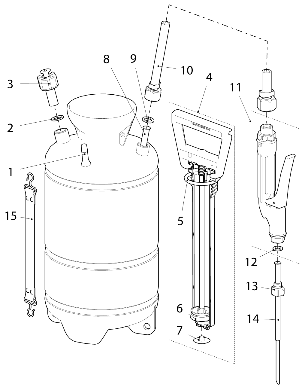 DR5 SPARE PARTS DIAGRAM ENLARGEMENT - Owl Pest Control Products Ireland