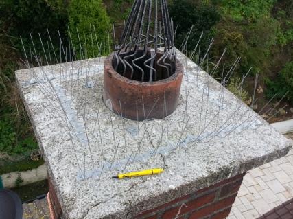 fitting-seagull-spikes-on-chimney