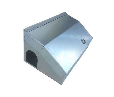 HEAVY DUTY Mice and Rat Bait Stations Galvanised rodent bait station - Owl pest control Dublin
