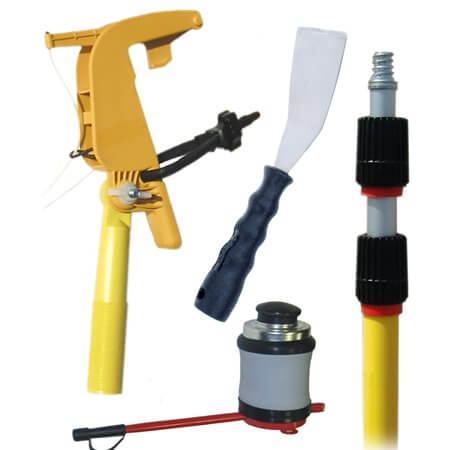 Sprayer pro-Scraper-Bellows-painters pole - Owl pest control Dublin