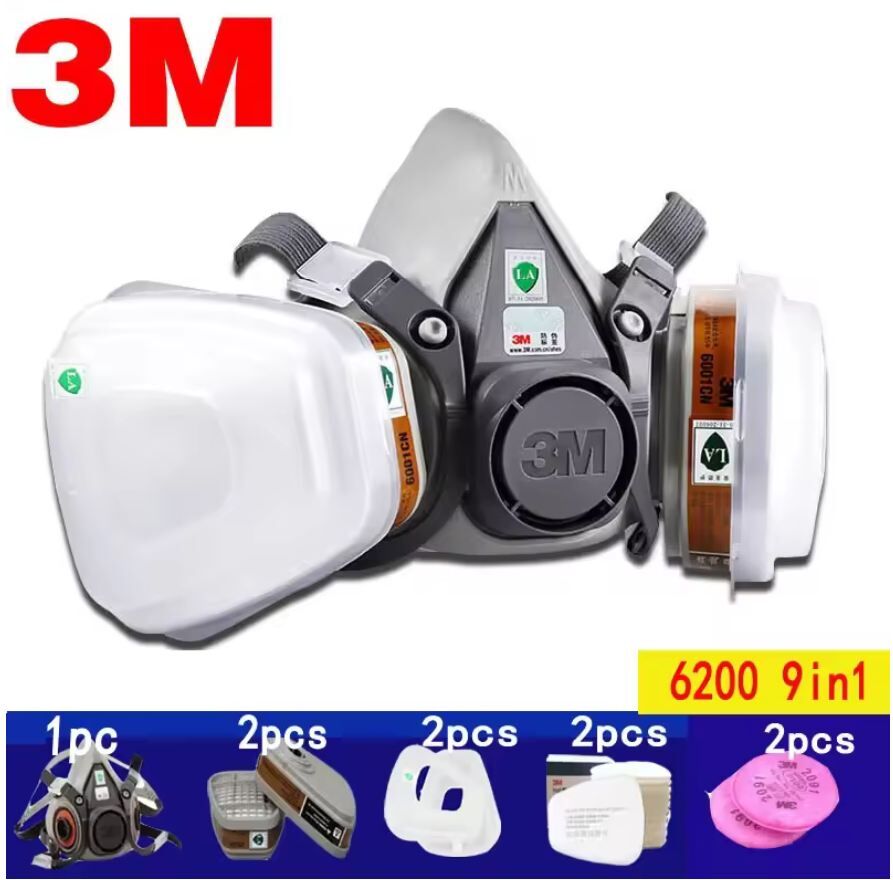 3M 6200 Gas-Mask-for-Spray-Paint-Chemical-Dust-Mask-01