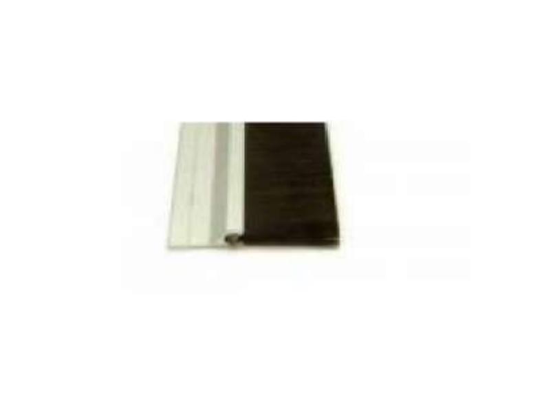 Flat door brush strip aluminium