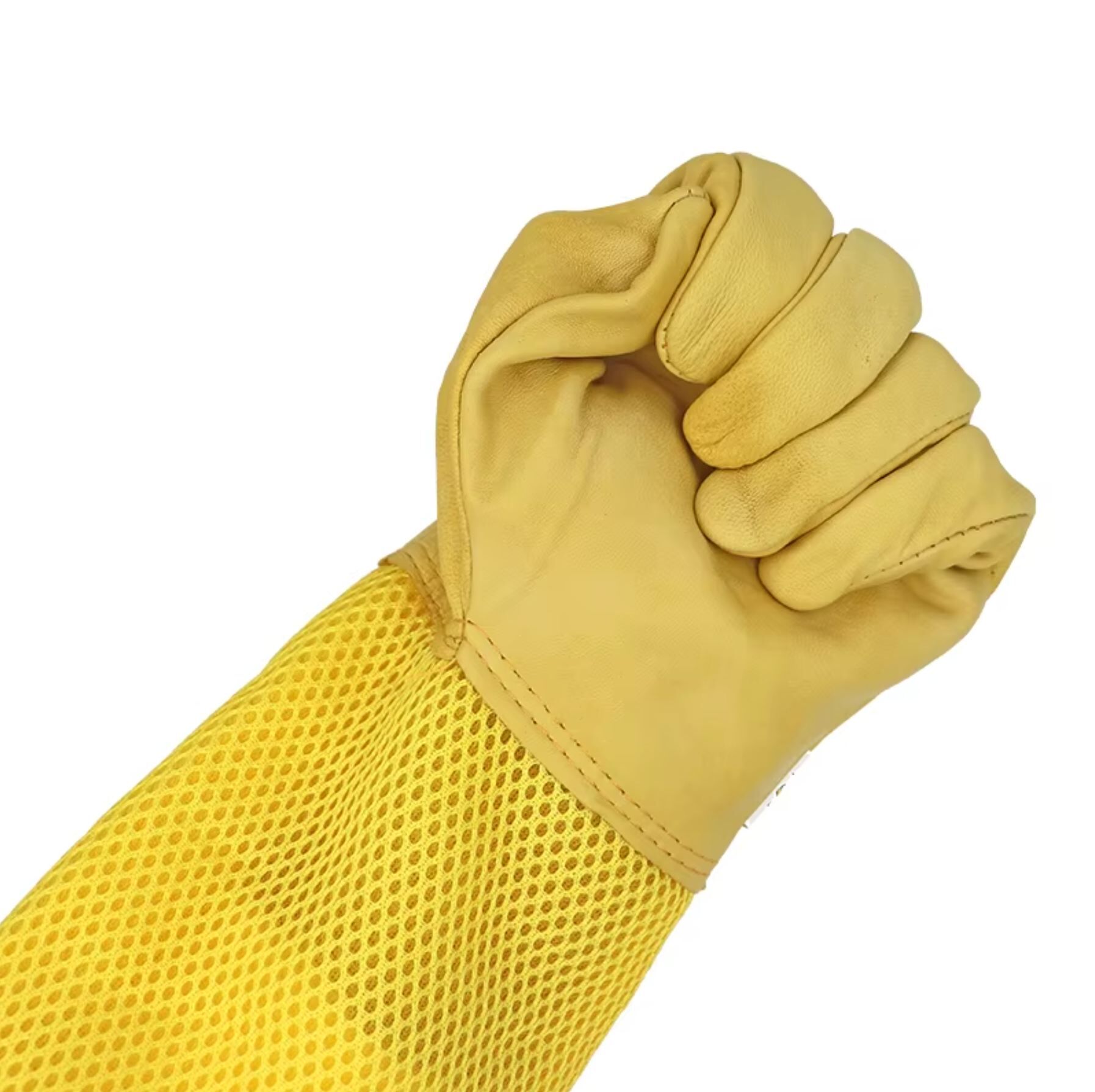 Leather Beekeeper Gloves Ventilated -2