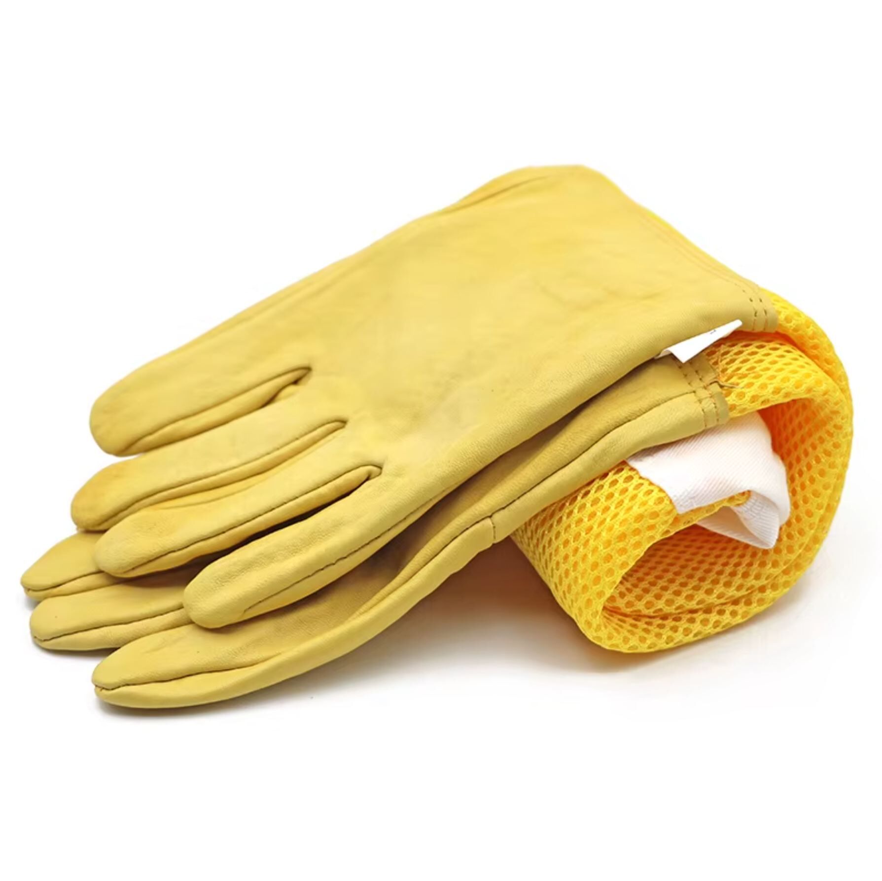 Leather Beekeeper Gloves Ventilated -4