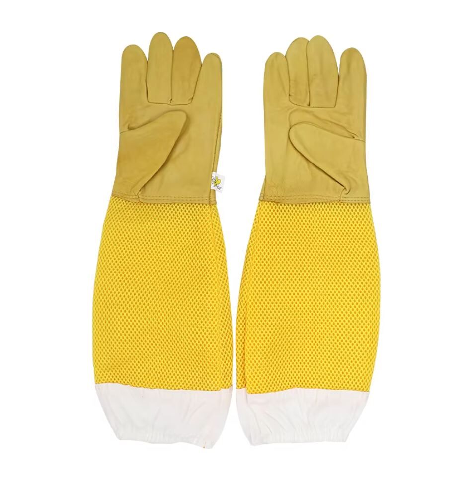 Leather Beekeeper Gloves Ventilated -1